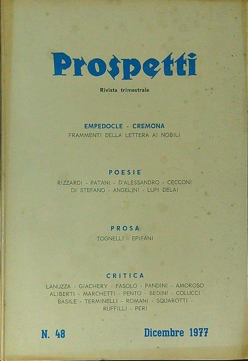 Prospetti n. 48 Dicembre 1977
