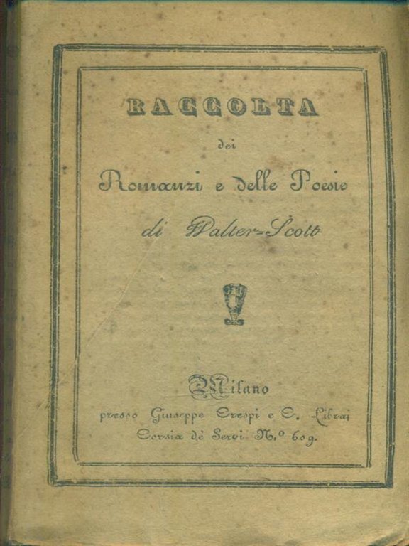 Raccolta di romanzi e poesie 4vv