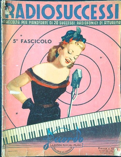 Radiosuccessi 5. Raccolta per pianoforte di 20 successi di attualita' | Immagine principale