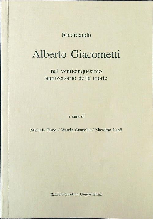 Ricordando Alberto Giacometti nel venticinquesimo anniversario della morte | Immagine principale