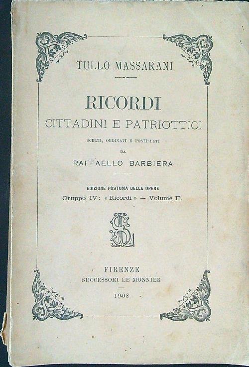 Ricordi cittadini e patriottici