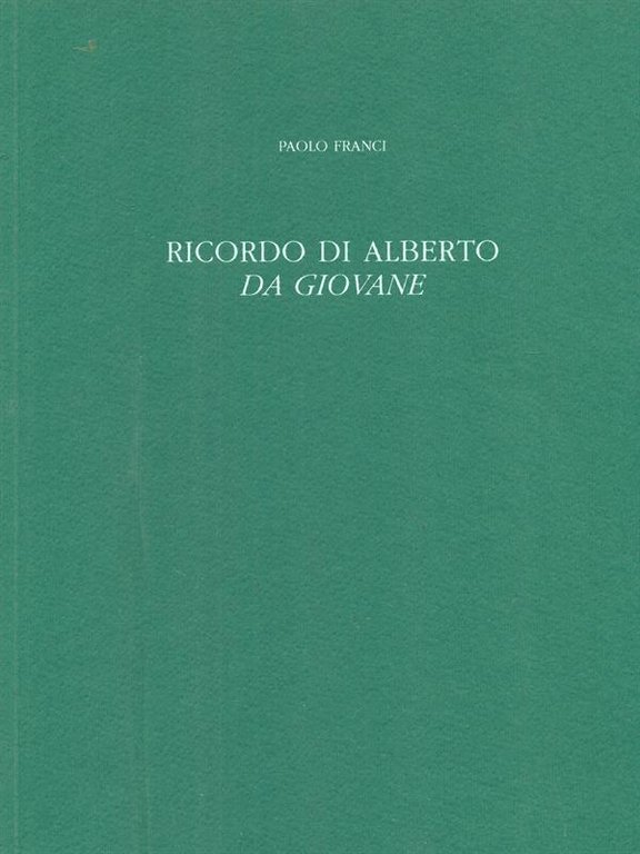 Ricordo di Alberto Da Giovane