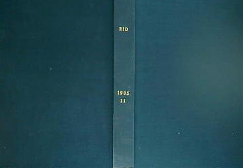 RID Annata 1985. Vol II. Dal n. 7/8-Luglio-agosto 1985 al …