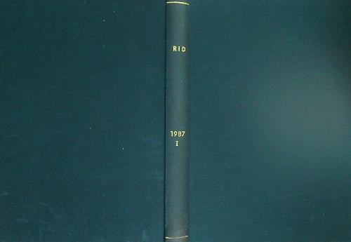 RID Annata 1987. Vol 1. Dal n. 1-gennaio 1987 al …