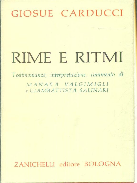 Rime e ritmi