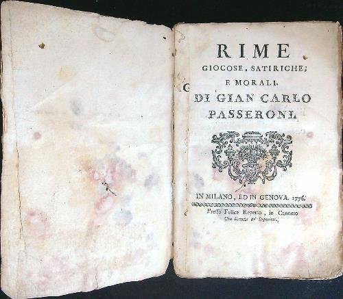 Rime giocose, satiriche e morali