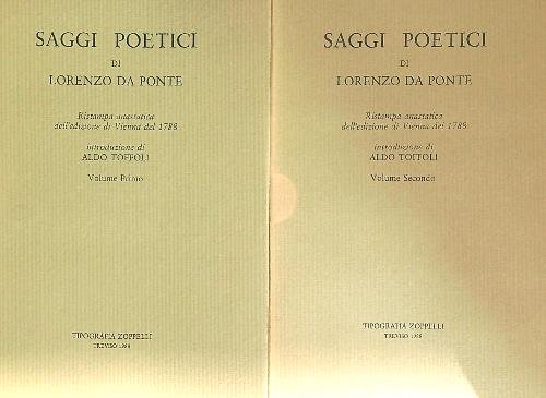 Saggi poetici. 2vv