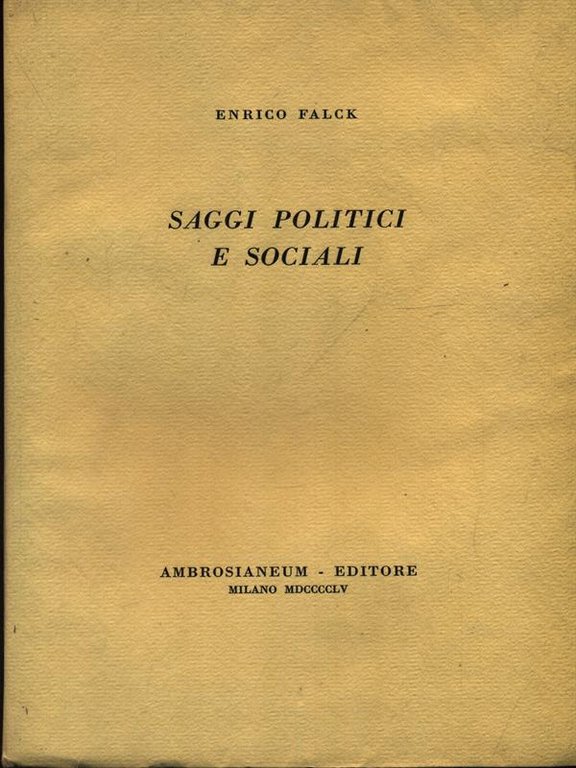 Saggi spolitici e sociali