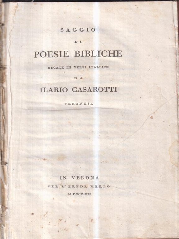 Saggio di poesie bibliche