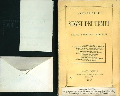 Segni dei tempi DA RILEGARE
