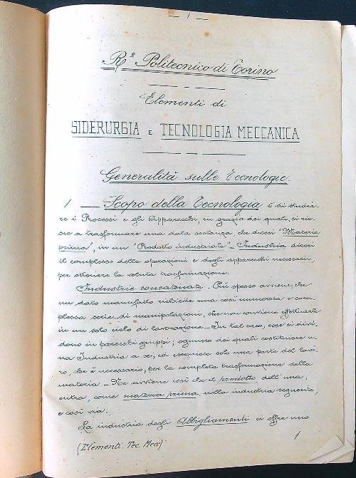 Siderurgia tecnologia meccanica