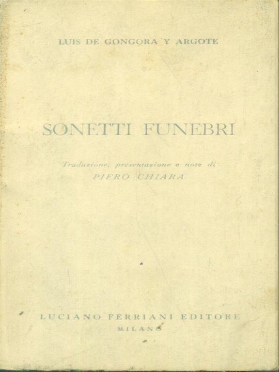 Sonetti funebri