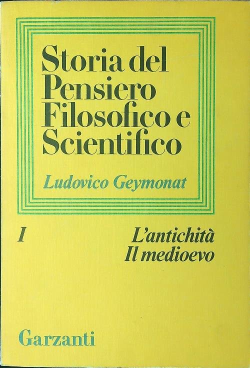Storia del pensiero filosofico e scientifico 9 vv