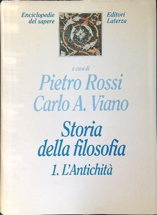 Storia della filosofia 1 L'antichita'