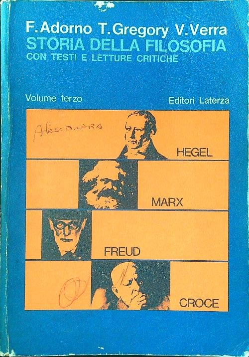 Storia della filosofia con testi e letture critiche vol. 3