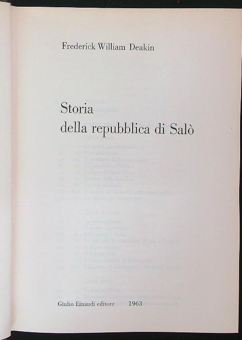 Storia della Repubblica di Salo'