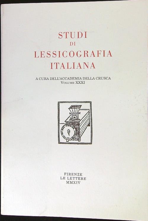 Studi di lessicografia italiana