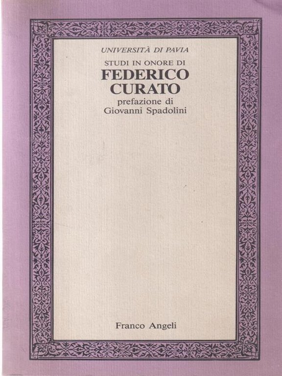 Studi in onore di Federico Curato. Vol. 1 | Immagine Gallery 2