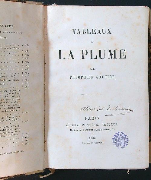 Tableaux a la plume