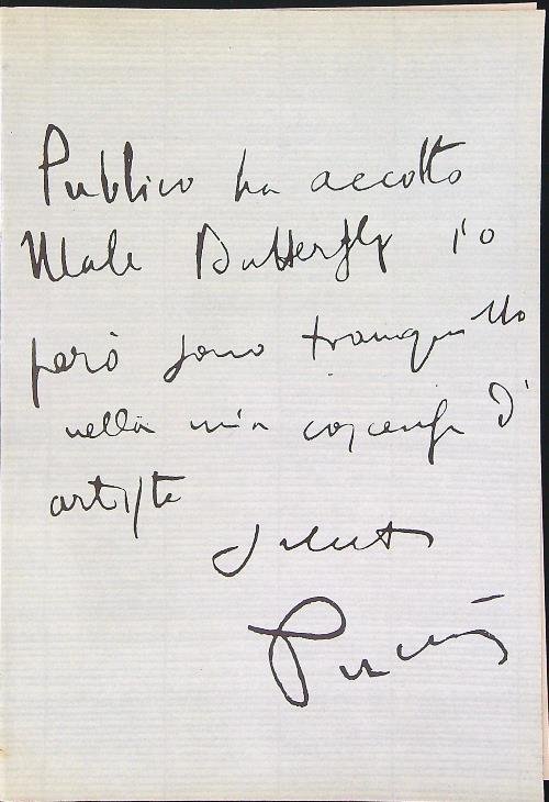 Teatro alla scala Stagione 1985/86 Madama Butterfly CON LOCANDINA