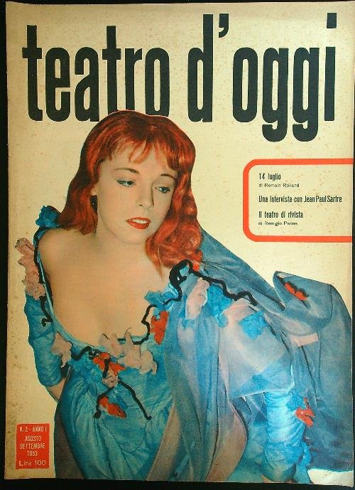 Teatro d'oggi n. 2/agosto-settembre 1953