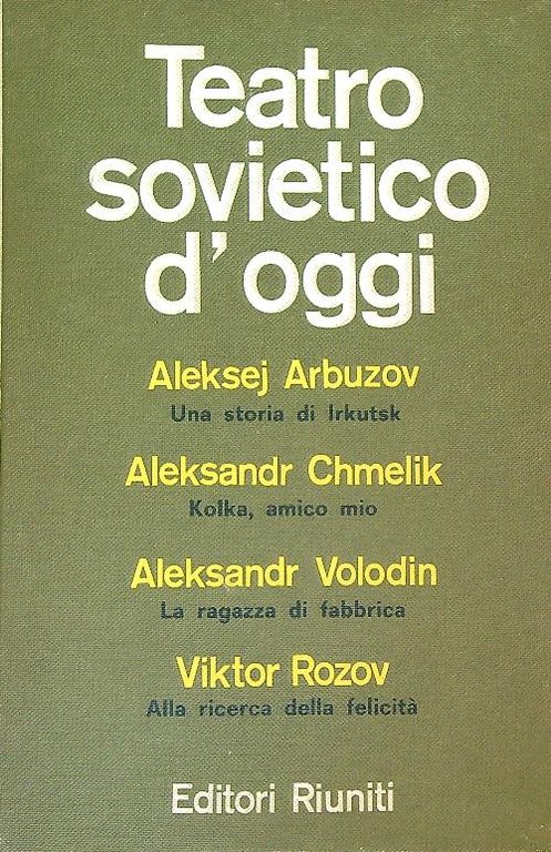 Teatro sovietico d'Oggi