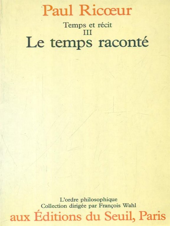 Temps et recit 3vv