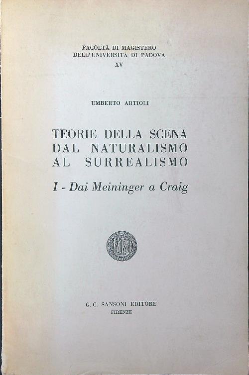 Teorie della scena dal naturalismo al surrealismo