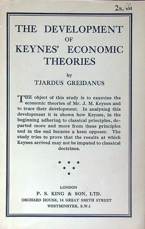 The Development of Keynes' Economic Theories | Immagine principale