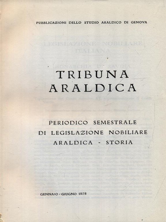 Tribuna araldica 1978-1980