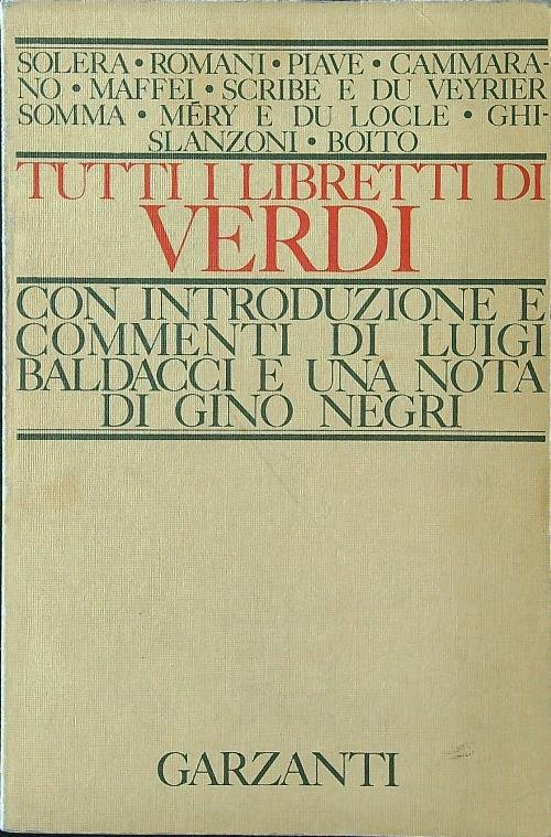 Tutti i libretti di Verdi