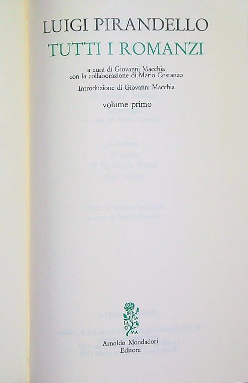Tutti i romanzi vol. 1