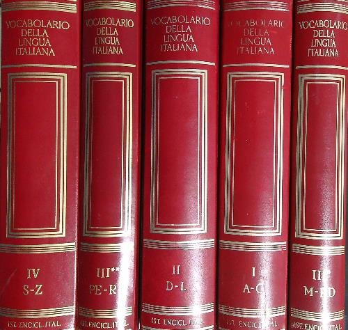 Vocabolario della lingua italiana 5vv