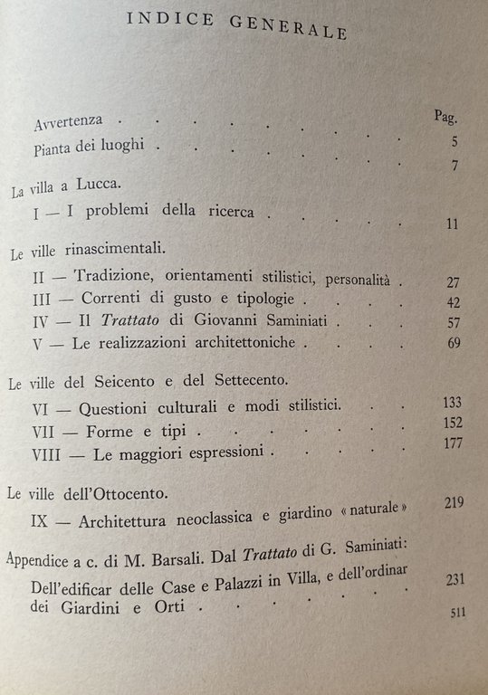 LA VILLA A LUCCA DAL XV AL XIX SECOLO CON …