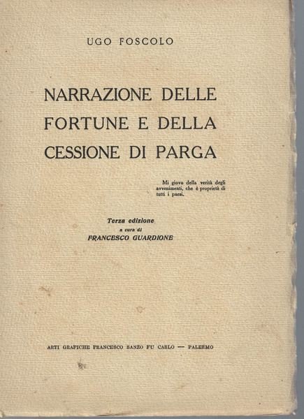 Narrazione delle fortune e della cessione di parga