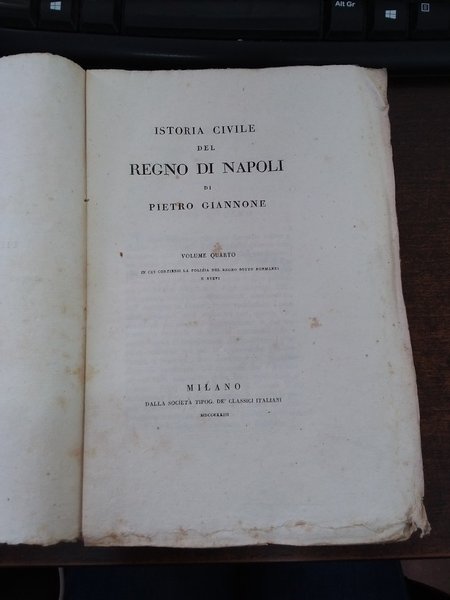 Istoria civile del regno di Napoli. Vol. 4