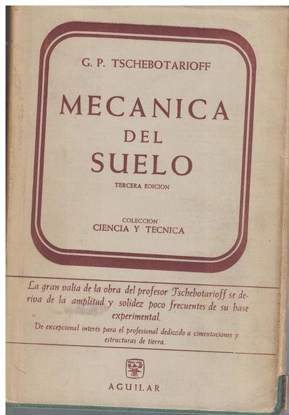 Mecanica del suelo. Coleccion Ciencia Y tecnica