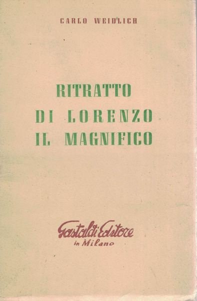 Ritratto di Lorenzo il Magnifico. Premio Gastaldi 1953 per la …