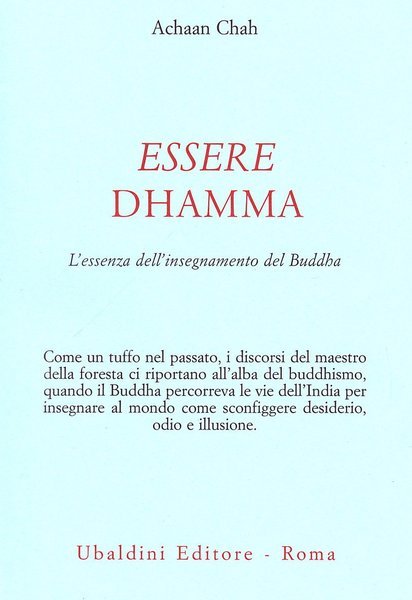 Essere dhamma. L'essenza dell'insegnamento del Buddha