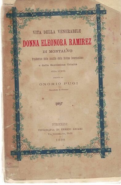 Vita della venerabile donna Eleonora Ramirez di Montalvo