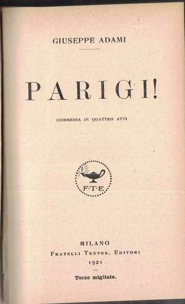 Parigi! Commedia in quattro atti