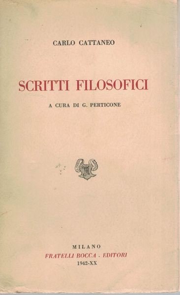 Scritti filosofici