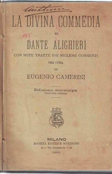 La Divina Commedia di Dante Alighieri con note tratte dai …