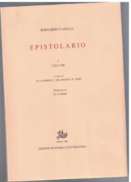 Epistolario. Vol.I:1723-1746. Vol.II:1746-1752