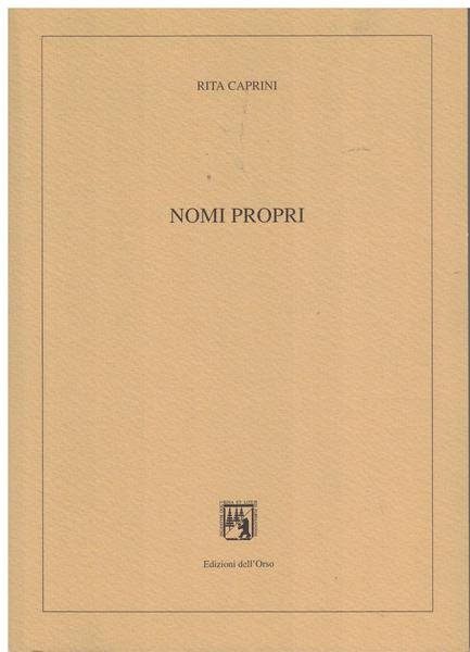 Nomi propri