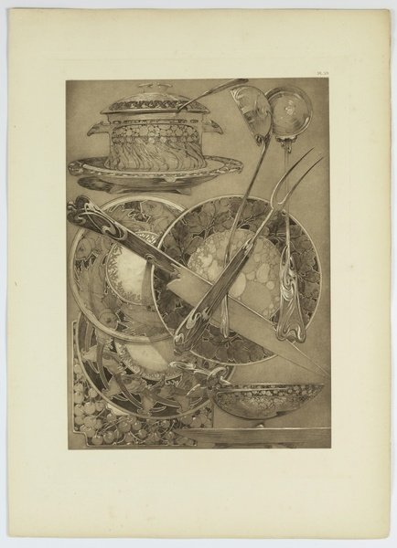 Documents decoratifs. Planches 58-59. [Silverware]