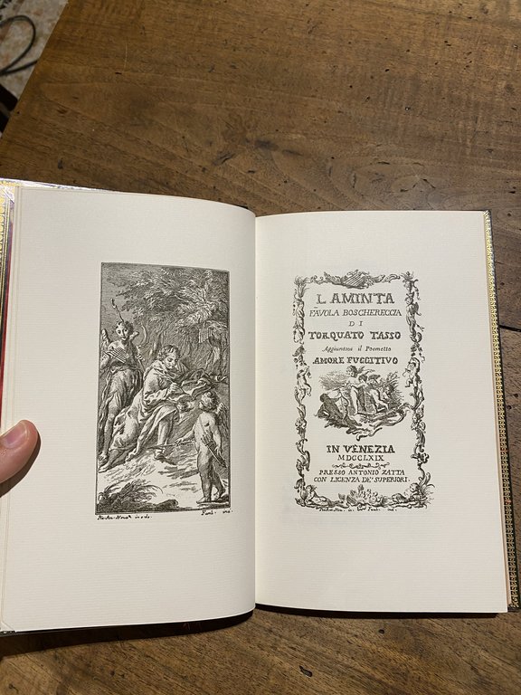 L'Aminta Favola boschereccia di Torquato Tasso. Aggiuntovi il Poemetto Amore …