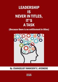 Leadership is never in titles, it's a task (because there …