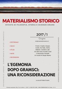 Materialismo storico. Rivista di filosofia, storia e scienze umane. Vol. …