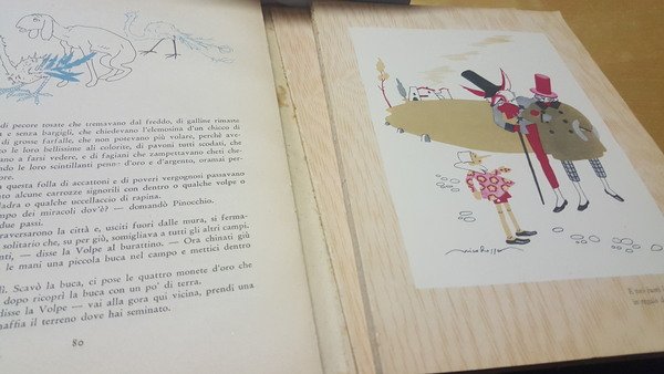 le avventure di pinocchio c collodi edizioni mega torino 1945
